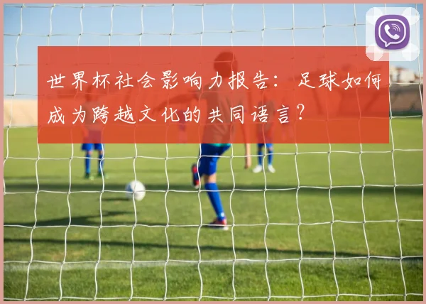 世界杯社会影响力报告：足球如何成为跨越文化的共同语言？
